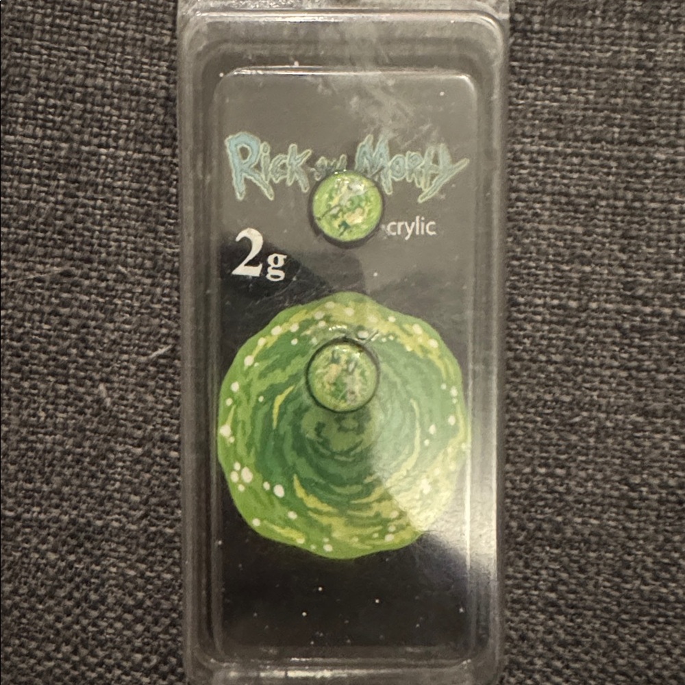 Adult Swim Rick and Morty 2g Acrylic ear plugs